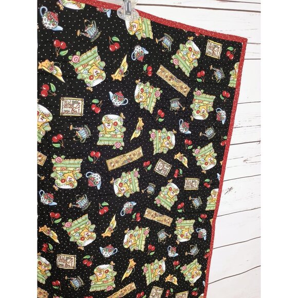 Home Sweet‎ Home Multi Print Black White 34 x 34 Handmade Quilt - Picture 7 of 11